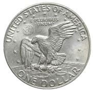 1973 Type 1, Silver Ike Dollar Rev